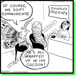 Moth to marriage counselor, 