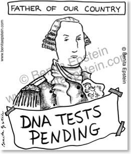 president's day, george washingto, dna tests pending