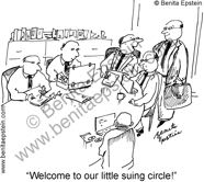 business businessmen office contracts negotiation suing lawyers attorneys cartoon 1010