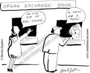 funny medical cartoon organ bank patient 1512