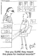 Funny medical cartoon records 1544