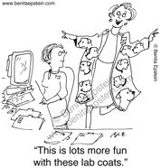funny medical cartoon reception front desk doctors office medical computer records 1597 lab coats