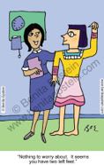 funny presentation powerpoint  newsletter nurse nurses  cartoons nursing woman female health healthy doctors office checkup illness sick ill sick disease medical medicine cartoon egyptian indian nurses two left feet 1672