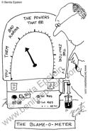 funny science scientist experiment blame-o-meter lab laboratory wet bench research blame cartoons cartoon 1609
