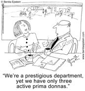 funny science scientists scientist prima donnas office politics research university department dean chairman cartoon cartoon 1608